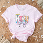 Easter DTF Transfer, Ready to Press, T-shirt Transfer, Heat Transfer, Direct to Film, Holiday, Pink, CNA, Gift, Easter Coquette NICU Nurse