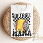 Softball DTF Transfers, Ready to Press, T-shirt Transfers, Heat Transfer, Direct to Film, Sports Mom Apparel, Trendy Checkered Softball Mama