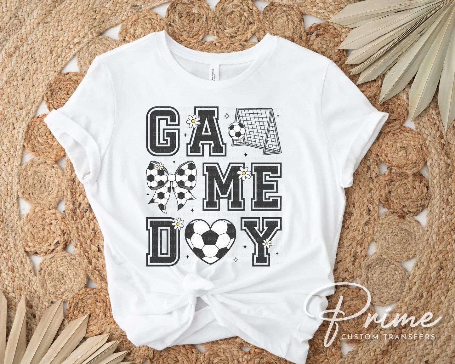 Soccer Mom DTF Transfer, Ready to Press, T-shirt Transfers, Heat Transfer, Direct to Film, Cold Peel, Sports Mom, Girly, Coquette Soccer Bow
