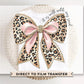 It Is Well With My Soul Bow DTF Transfer, Ready to Press, T-shirt Transfer, Heat Transfer, Direct to Film, Jesus, Coquette Leopard Print Bow