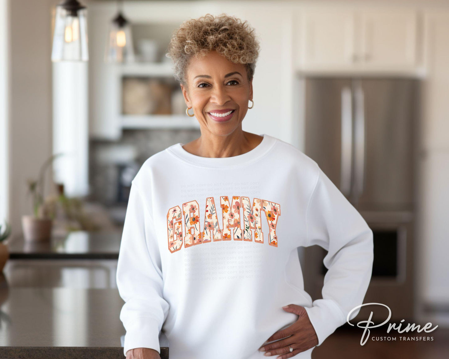 Mother's Day DTF Transfer, Ready to Press, T-shirt Transfer, Heat Transfer, Direct to Film, Grandparent, Flowers, Boho, Gift, Floral Grammy