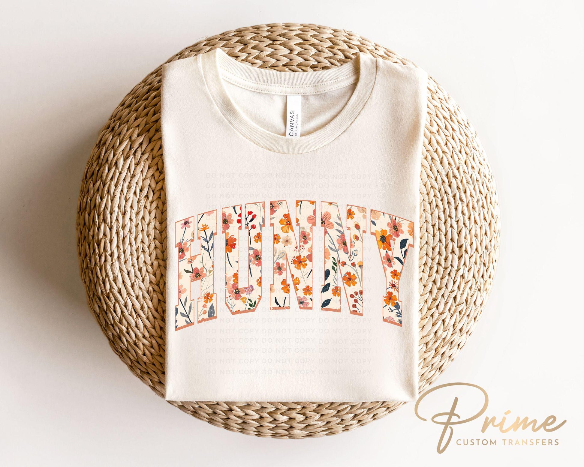 Mother's Day DTF Transfer, Ready to Press, T-shirt Transfer, Heat Transfer, Direct to Film, Grandparent, Flowers, Boho, Gift, Floral Hunny