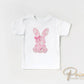 Easter DTF Transfer, Ready to Press, T-shirt Transfer, Heat Transfer, Direct to Film, Spring, Girly, Trendy, Pink Coquette Lace Easter Bunny