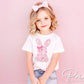 Easter DTF Transfer, Ready to Press, T-shirt Transfer, Heat Transfer, Direct to Film, Spring, Girly, Trendy, Pink Coquette Lace Easter Bunny