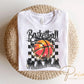Basketball DTF Transfers, Ready to Press, T-shirt Transfers, Heat Transfer, Direct to Film, Sports Mama, Game Day, Checkered Coquette Bow