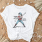 Baseball DTF Transfer, Ready to Press, T-shirt Transfers, Heat Transfer, Direct to Film, Girls Baseball Shirt, Wanna Be a Baller Shot Caller