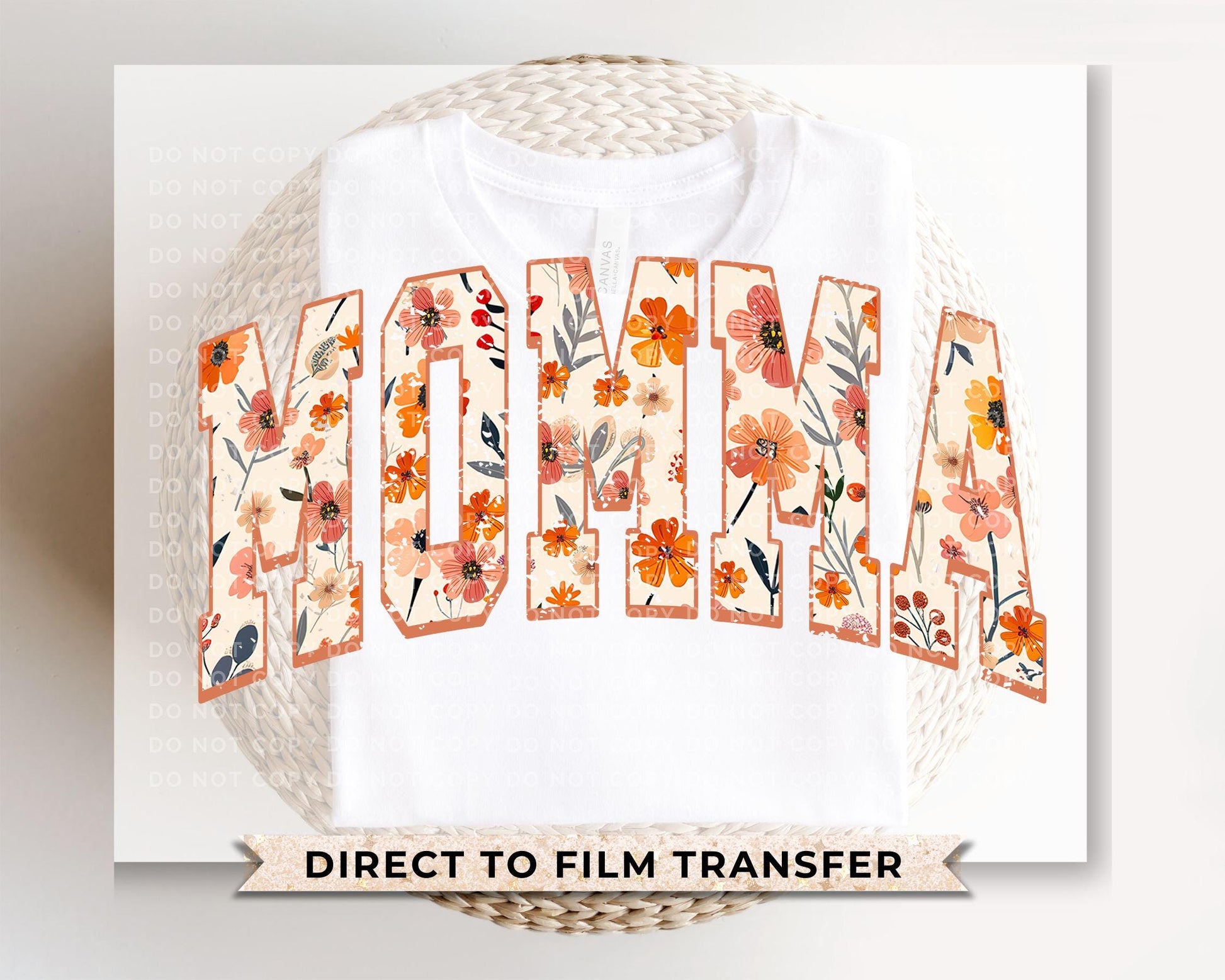 Mother's Day DTF Transfers, Ready to Press, T-shirt Transfers, Heat Transfer, Direct to Film, Motherhood, Flowers, Boho, Gift, Floral Momma