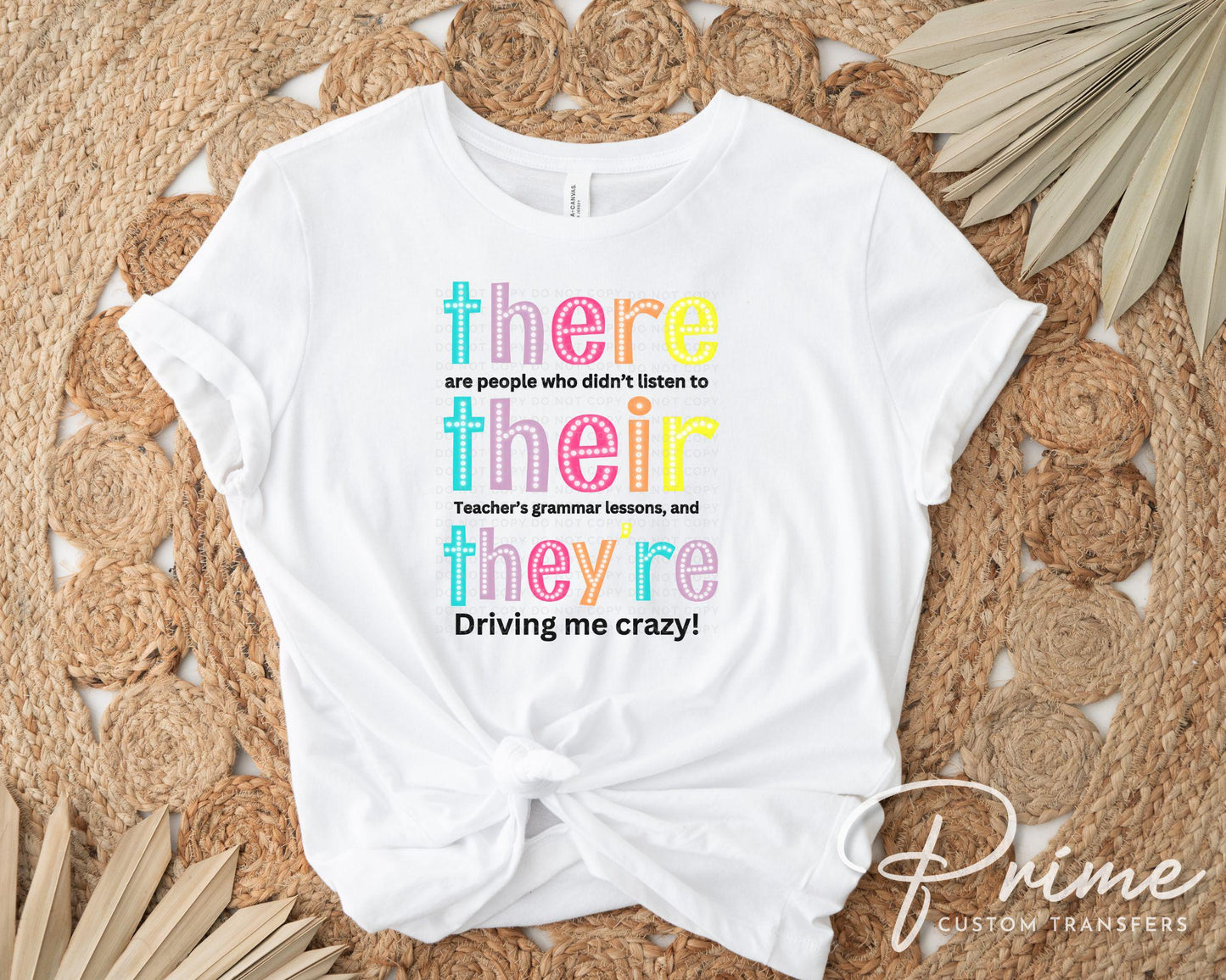 Teacher DTF transfer, First Day of School, Heat Transfer, Ready to Press, Direct to Film, Back To School, Funny Shirt, Gift, Quotes, Grammar
