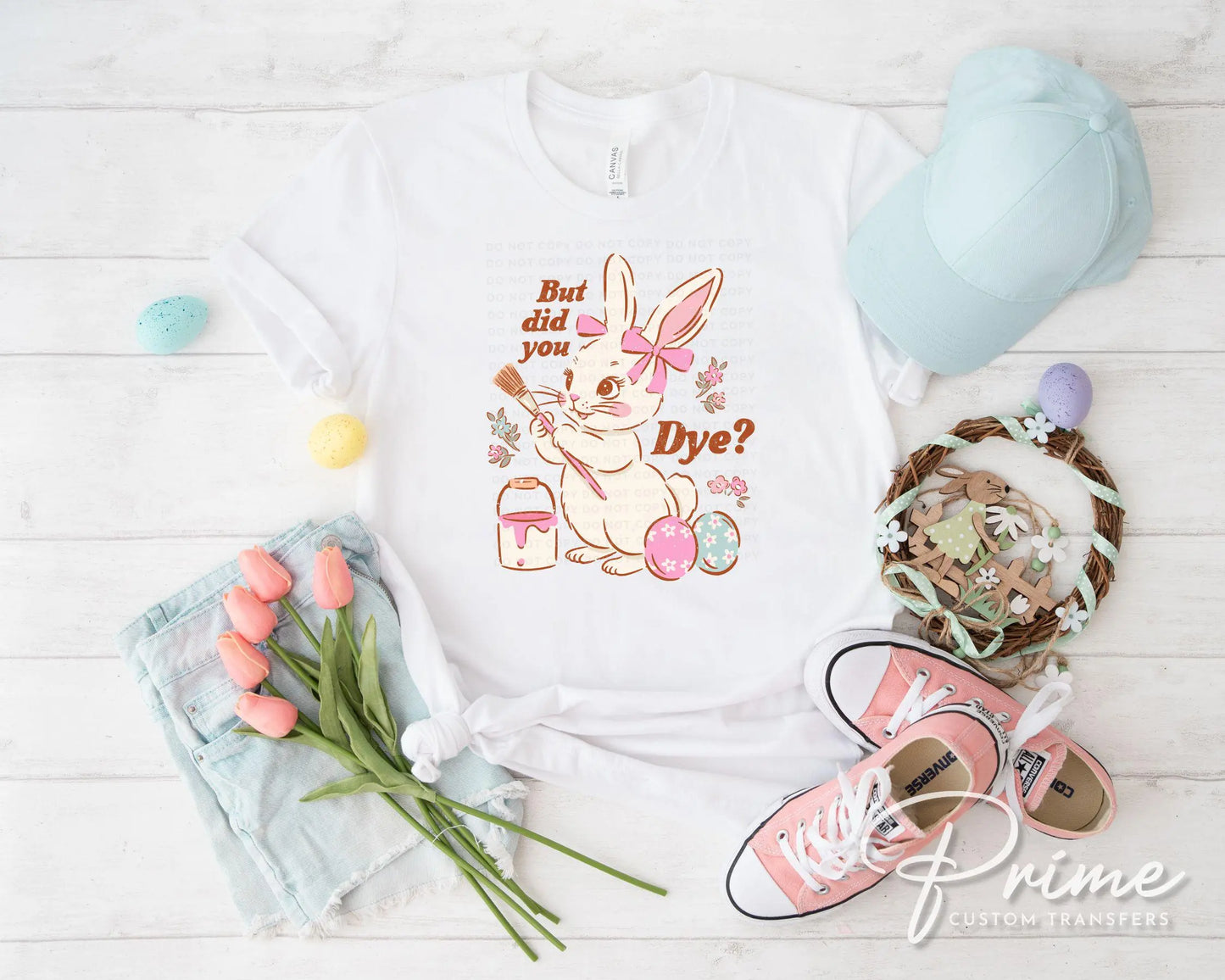 Easter DTF Transfer, Ready to Press, T-shirt Transfer, Heat Transfer, Direct to Film, Spring, Cute Easter Bunny, Eggs, Funny Easter Shirt