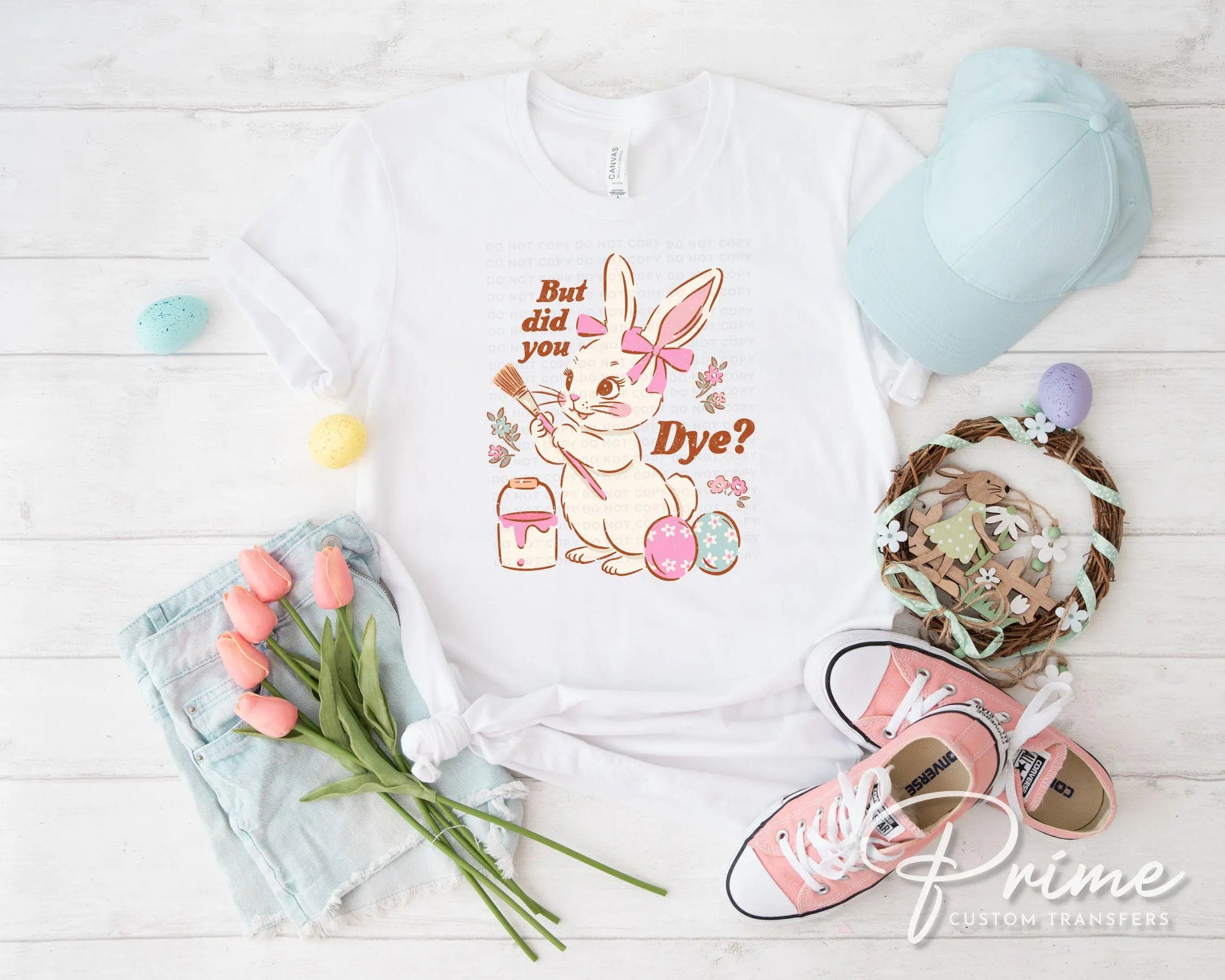 Easter DTF Transfer, Ready to Press, T-shirt Transfer, Heat Transfer, Direct to Film, Spring, Cute Easter Bunny, Eggs, Funny Easter Shirt