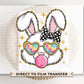 Easter DTF Transfer, Ready to Press, T-shirt Transfer, Heat Transfer, Direct to Film, Spring, Bow, Sunglasses, Bubble, Coquette Easter Bunny