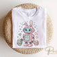 Easter DTF Transfer, Ready to Press, T-shirt Transfer, Heat Transfer, Direct to Film, Spring, Kids Shirt Decal, Bunny, Easter Rabbit Robot