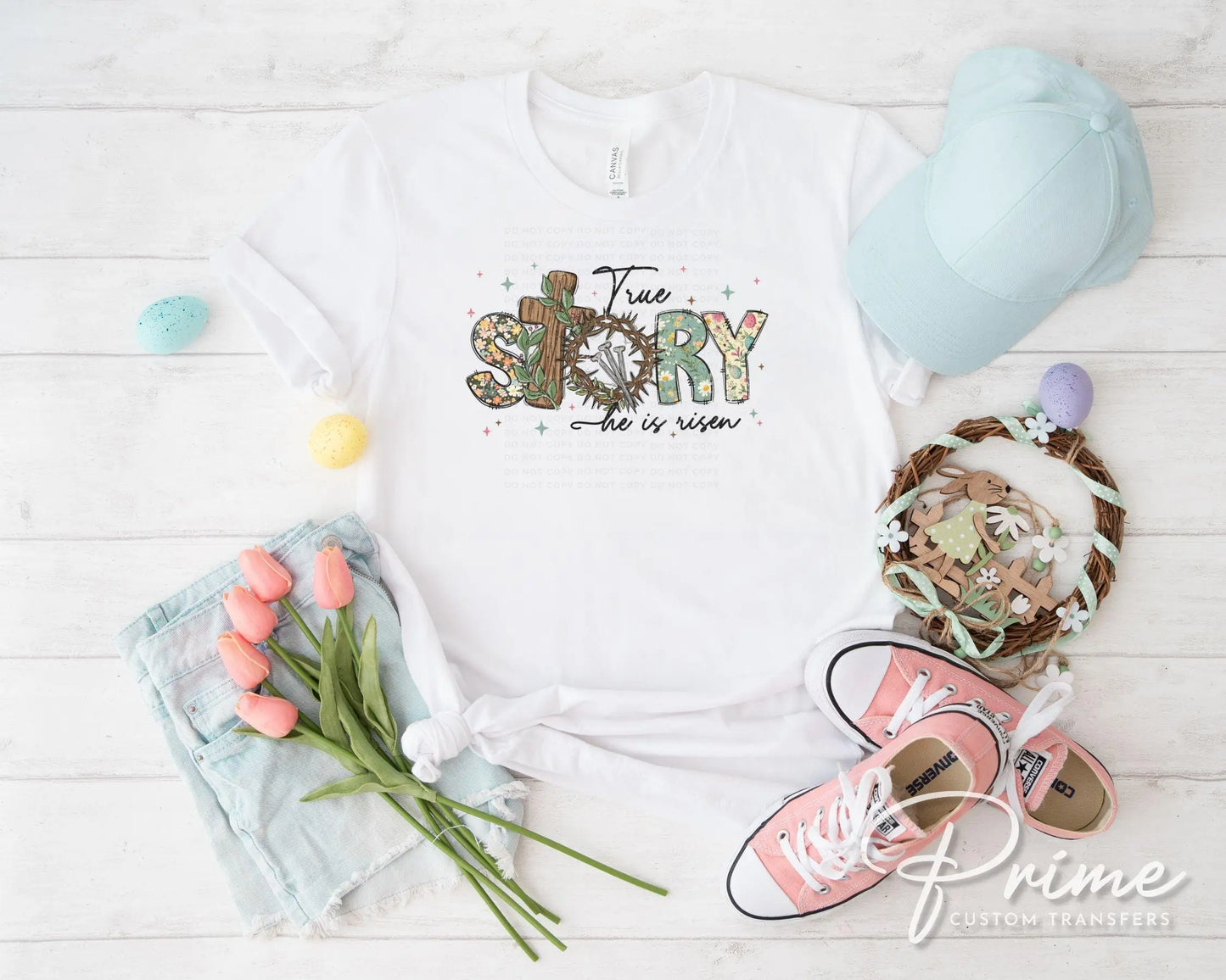 Easter DTF Transfers, Ready to Press, T-shirt Transfers, Heat Transfer, Direct to Film, Spring, Jesus, Resurrection, Christian, He Is Risen