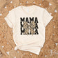 Mother's Day DTF Transfer, Ready to Press, T-shirt Transfer, Heat Transfer, Direct to Film, Animal Print, Leopard Print Mama Coquette Bow