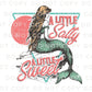 A Little Salty a Little Sweet DTF Transfers, Ready to Press, T-shirt Transfers, Heat Transfer, Direct to Film, Beach Shirt, Summer, Mermaid