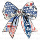 Coquette 4th of July DTF Transfers, Ready to Press, T-shirt Transfers, Heat Transfer, Direct to Film, USA, Ribbon, USA American Flag Bow