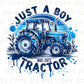 Just a Boy That Loves Tractors DTF Transfers, Ready to Press, T-shirt Transfers, Heat Transfer, Direct to Film, Blue Tractor, Boy, Farmer