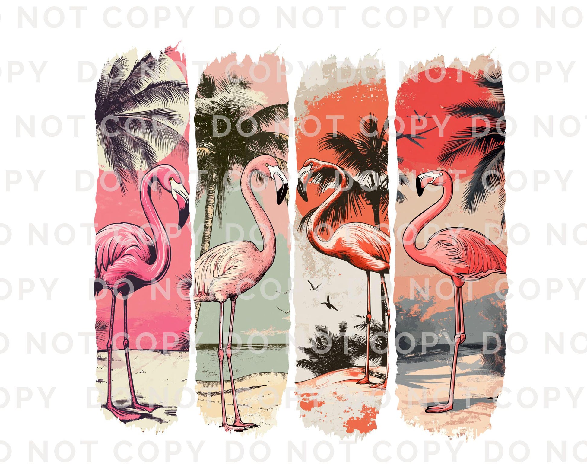 Flamingo DTF Transfers, Ready to Press, T-shirt Transfers, Heat Transfer, Direct to Film, Sublimation, Funny, Beach Shirt, Summer, Girly
