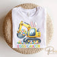 Easter DTF Transfer, Ready to Press, T-shirt Transfer, Heat Transfer, Direct to Film, Funny Easter Bunny Kids Shirt, Boy, Girl, Eggs-cavator
