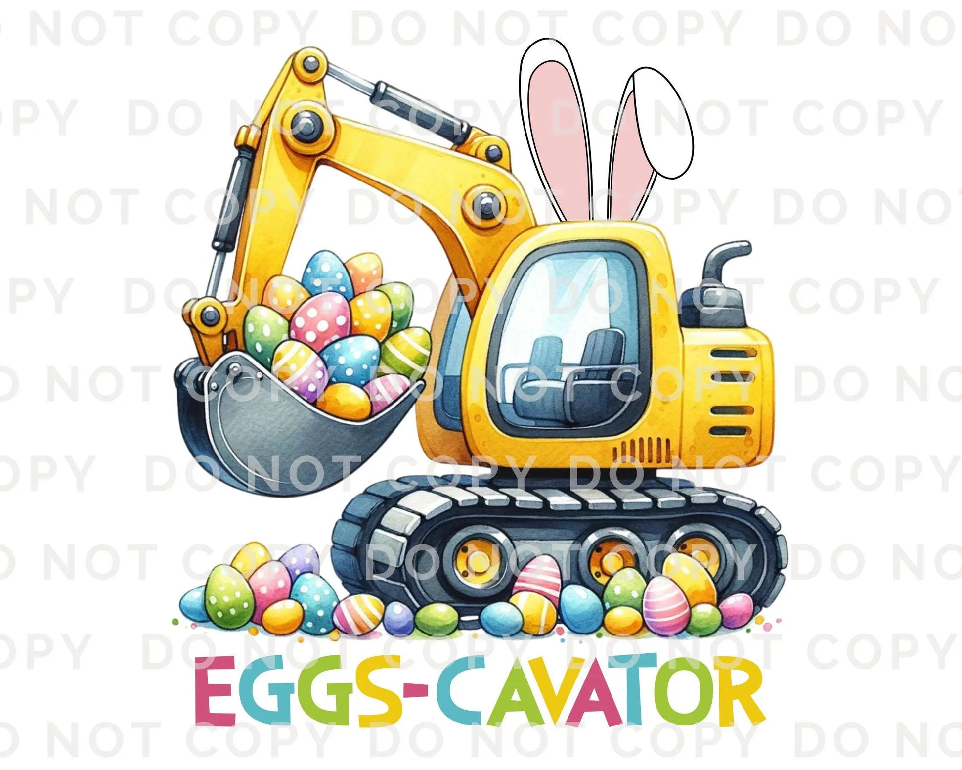 Easter DTF Transfer, Ready to Press, T-shirt Transfer, Heat Transfer, Direct to Film, Funny Easter Bunny Kids Shirt, Boy, Girl, Eggs-cavator