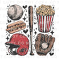 Baseball DTF Transfer, Ready to Press, T-shirt Transfers, Heat Transfer, Direct to Film, Game Day, Sports Mom Apparel, Retro Style Baseball