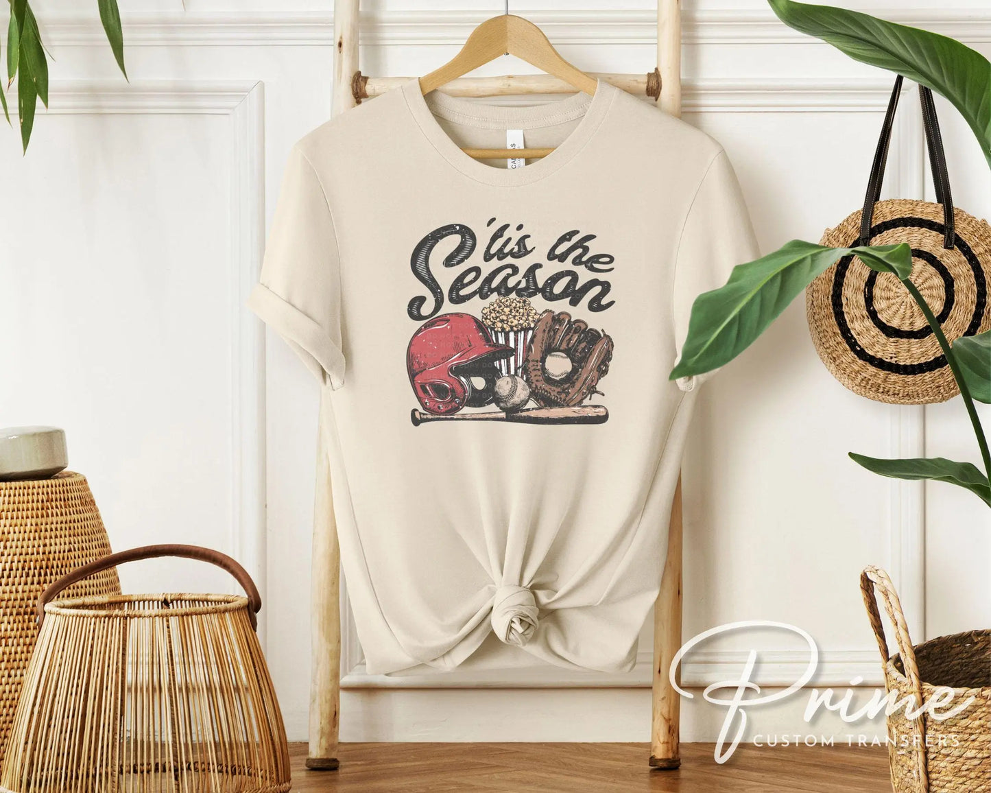 Baseball DTF Transfer, Ready to Press, T-shirt Transfers, Heat Transfer, Direct to Film, Game Day, Sports Mom Apparel, Retro Style Baseball