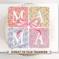 Mother's Day DTF Transfer, Ready to Press, T-shirt Transfer, Heat Transfer, Direct to Film, Mommy and Me, Mini, Bow, Coquette Floral Mama