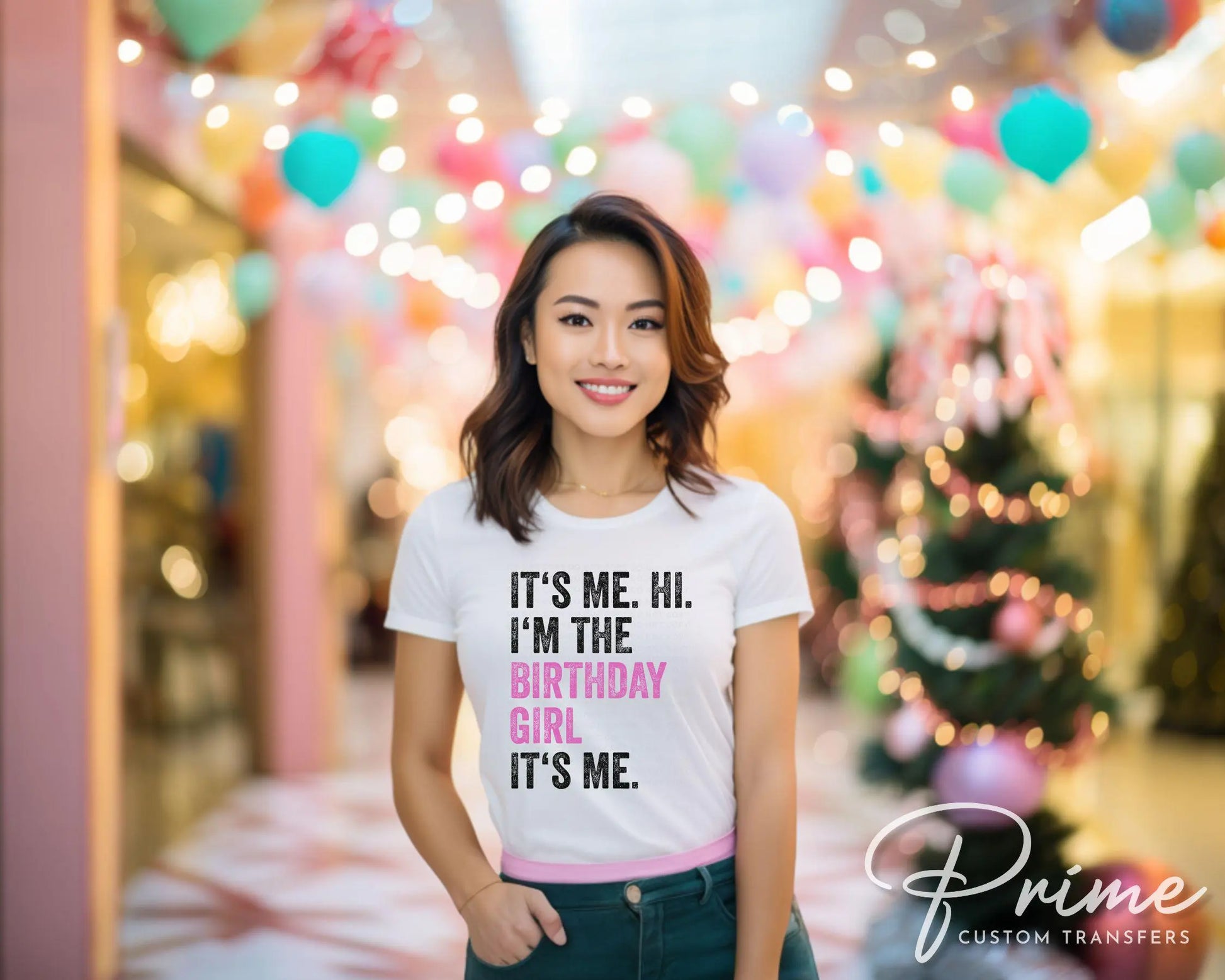Birthday Girl DTF Transfers, Ready to Press, T-shirt Transfers, Heat Transfer, Direct to Film, Party Squad, I'm the Birthday Girl It's Me