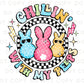 Easter DTF Transfer, Ready to Press, T-shirt Transfer, Heat Transfer, Direct to Film, Pastel, Retro Styled Shirt, Candy, Easter Bunny Rabbit