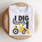 Birthday Boy DTF Transfers, Ready to Press, T-shirt Transfers, Heat Transfer, Direct to Film, First Birthday Party, Tractor, I Dig Being 1