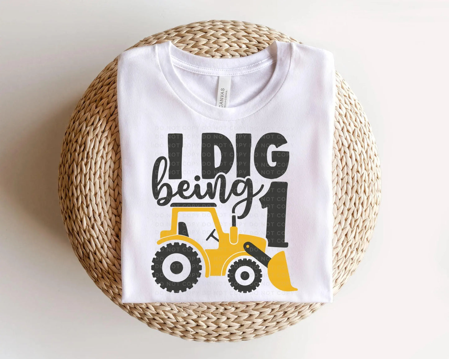Birthday Boy DTF Transfers, Ready to Press, T-shirt Transfers, Heat Transfer, Direct to Film, First Birthday Party, Tractor, I Dig Being 1