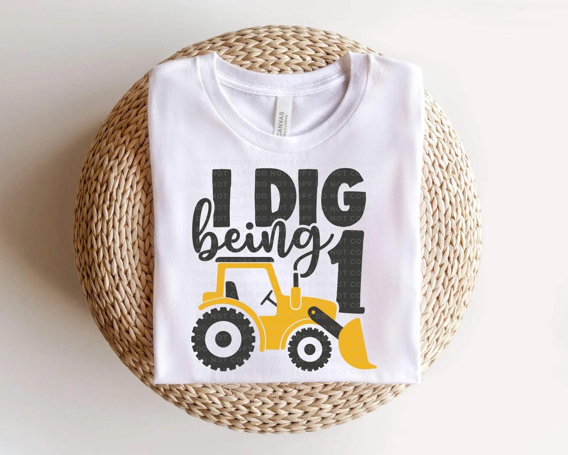 Birthday Boy DTF Transfers, Ready to Press, T-shirt Transfers, Heat Transfer, Direct to Film, First Birthday Party, Tractor, I Dig Being 1