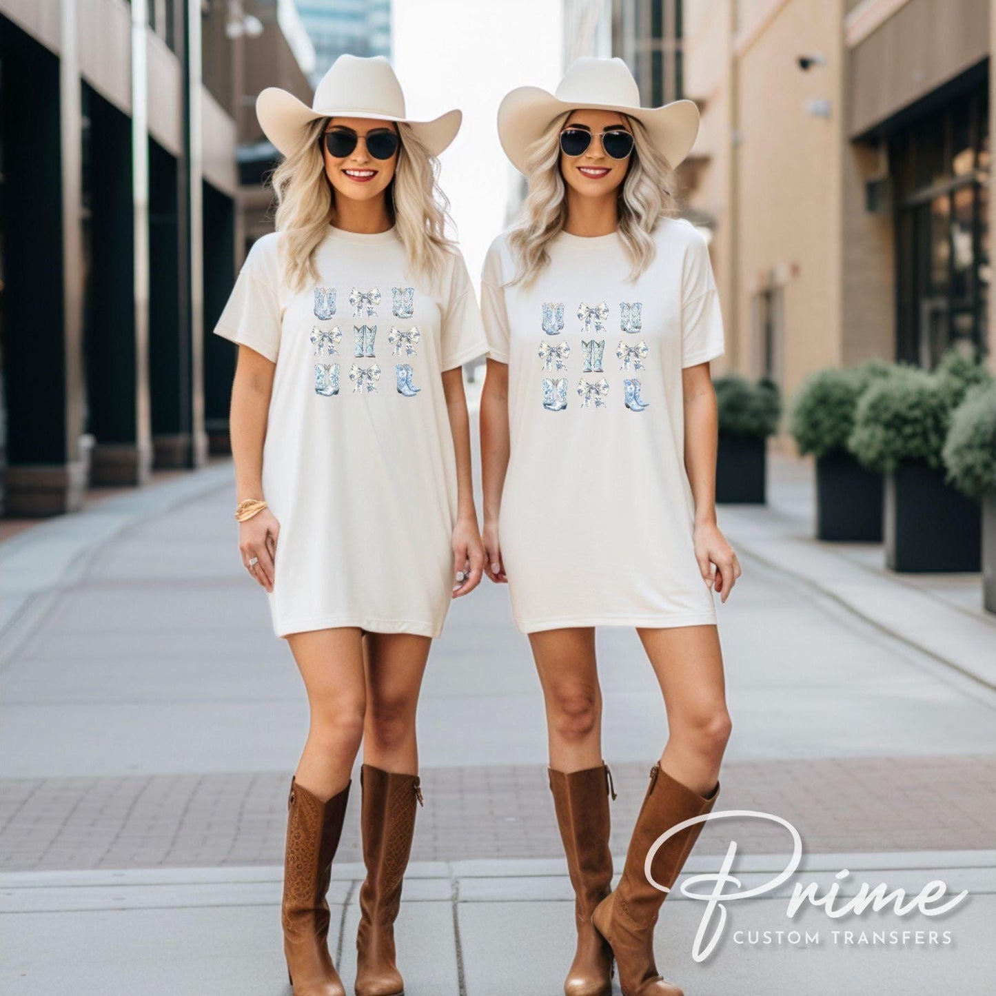 Bridesmaid DTF Transfer, Ready to Press, T-shirt Transfer, Heat Transfer, Direct to Film, Bachelorette, Floral Cowgirl Boots, Coquette Bride