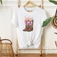 Easter DTF Transfer, Ready to Press, T-shirt Transfer, Heat Transfer, Direct to Film, Western, Coquette Bow, Cowgirl, Easter Cowboy Boots