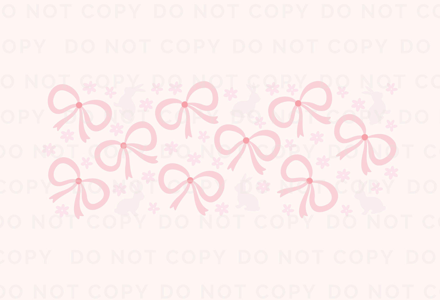 Easter UV DTF Libbey 16oz Cup Wrap Sticker, Ready to Apply, No Heat, Permanent Adhesive, Waterproof, Glass Can Tumbler, Bunnies and Bows