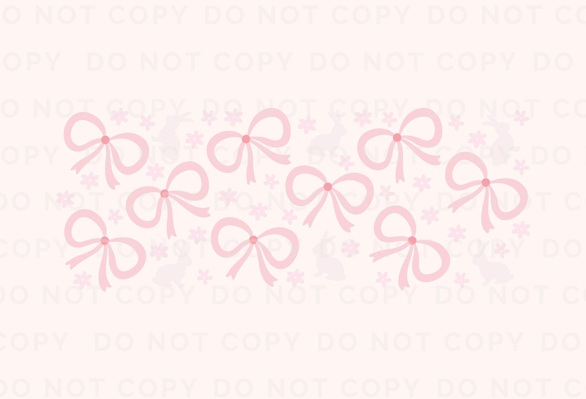 Easter UV DTF Libbey 16oz Cup Wrap Sticker, Ready to Apply, No Heat, Permanent Adhesive, Waterproof, Glass Can Tumbler, Bunnies and Bows