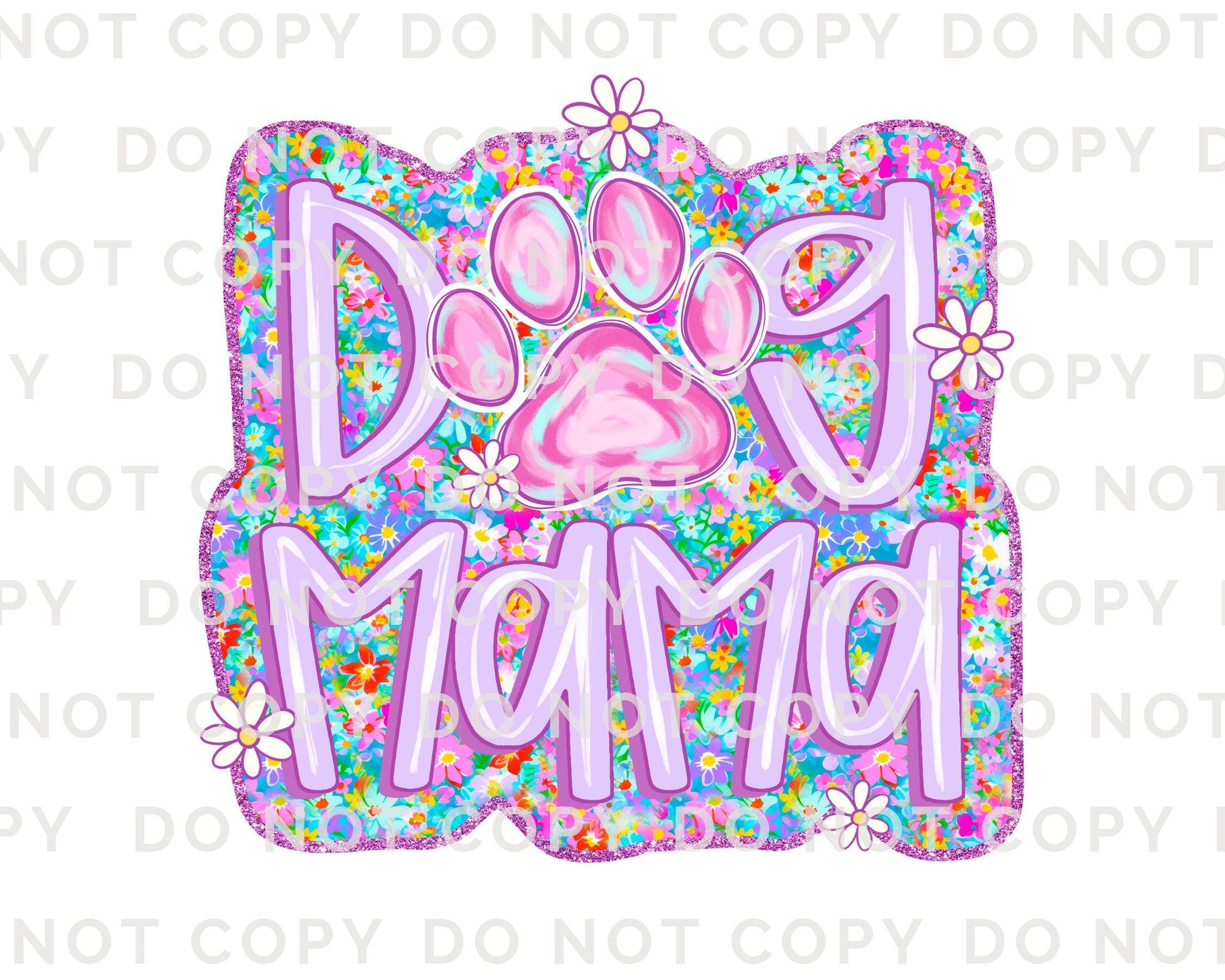 Dog Mama DTF Transfers, Ready to Press, T-shirt Transfers, Heat Transfer, Direct to Film, Pet Gifts, Dog Mom Tshirt, Paw, Preppy, Coquette
