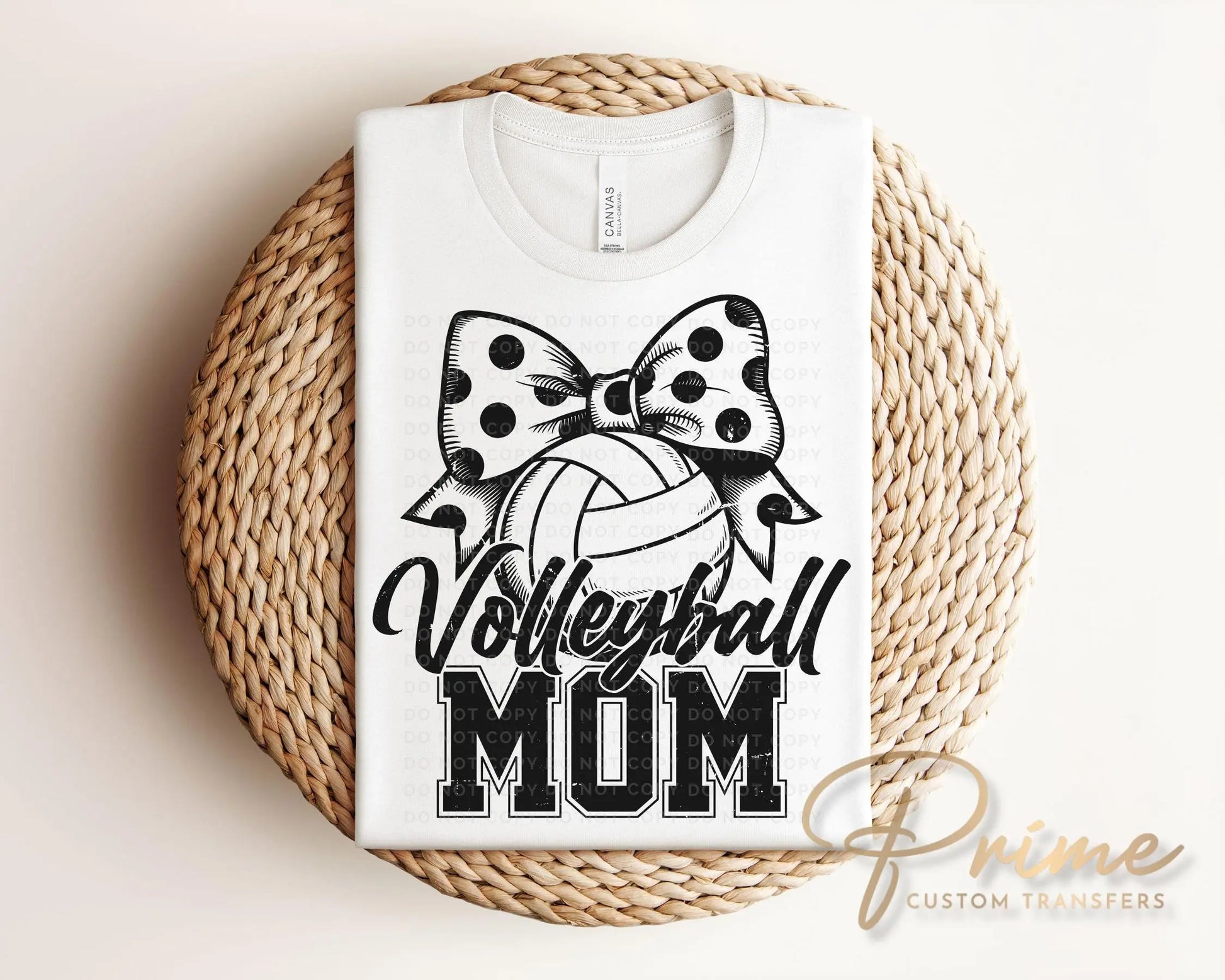 Volleyball DTF Transfers, Ready to Press, T-shirt Transfers, Heat Transfer, Direct to Film, Sports Mom Apparel, Coquette Volleyball Bow