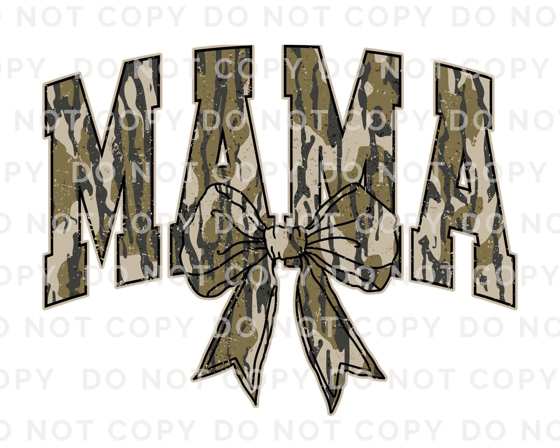 Mother's Day DTF Transfer, Ready to Press, T-shirt Transfer, Heat Transfer, Direct to Film, Hunting Mama Camo, Trendy Aesthetic, Camouflage