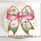 Easter DTF Transfer, Ready to Press, T-shirt Transfer, Heat Transfer, Direct to Film, Spring, Religious, Jesus, Lamb, Coquette Easter Bow