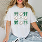 Baseball DTF Transfer, Ready to Press, T-shirt Transfer, Heat Transfer, Direct to Film, Sport Mama Apparel,Green Coquette Baseballs and Bows