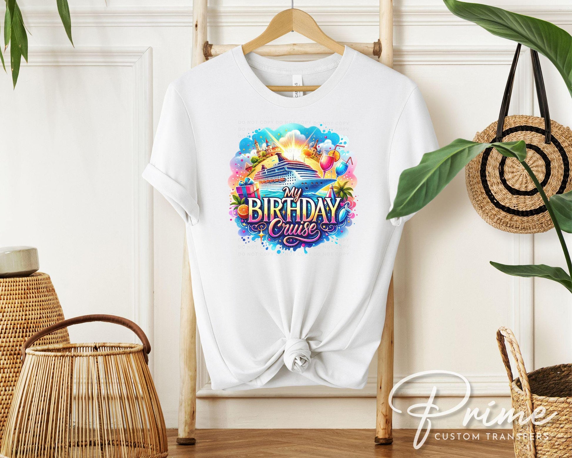 Birthday Cruise DTF Transfer, Ready to Press, T-shirt Transfer, Heat Transfer, Direct to Film, Matching Trip Shirts, Family Friends Vacation