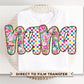 Mother's Day DTF Transfers, Ready to Press, T-shirt Transfers, Heat Transfer, Direct to Film, Gift for Grandma, Faux Glitter Floral Nana