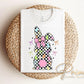 Easter DTF Transfer, Ready to Press, T-shirt Transfer, Heat Transfer, Direct to Film, Spring, Religious, Coquette Checkered Easter Bunny