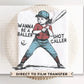 Baseball DTF Transfer, Ready to Press, T-shirt Transfers, Heat Transfer, Direct to Film, Girls Baseball Shirt, Wanna Be a Baller Shot Caller