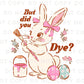 Easter DTF Transfer, Ready to Press, T-shirt Transfer, Heat Transfer, Direct to Film, Spring, Cute Easter Bunny, Eggs, Funny Easter Shirt