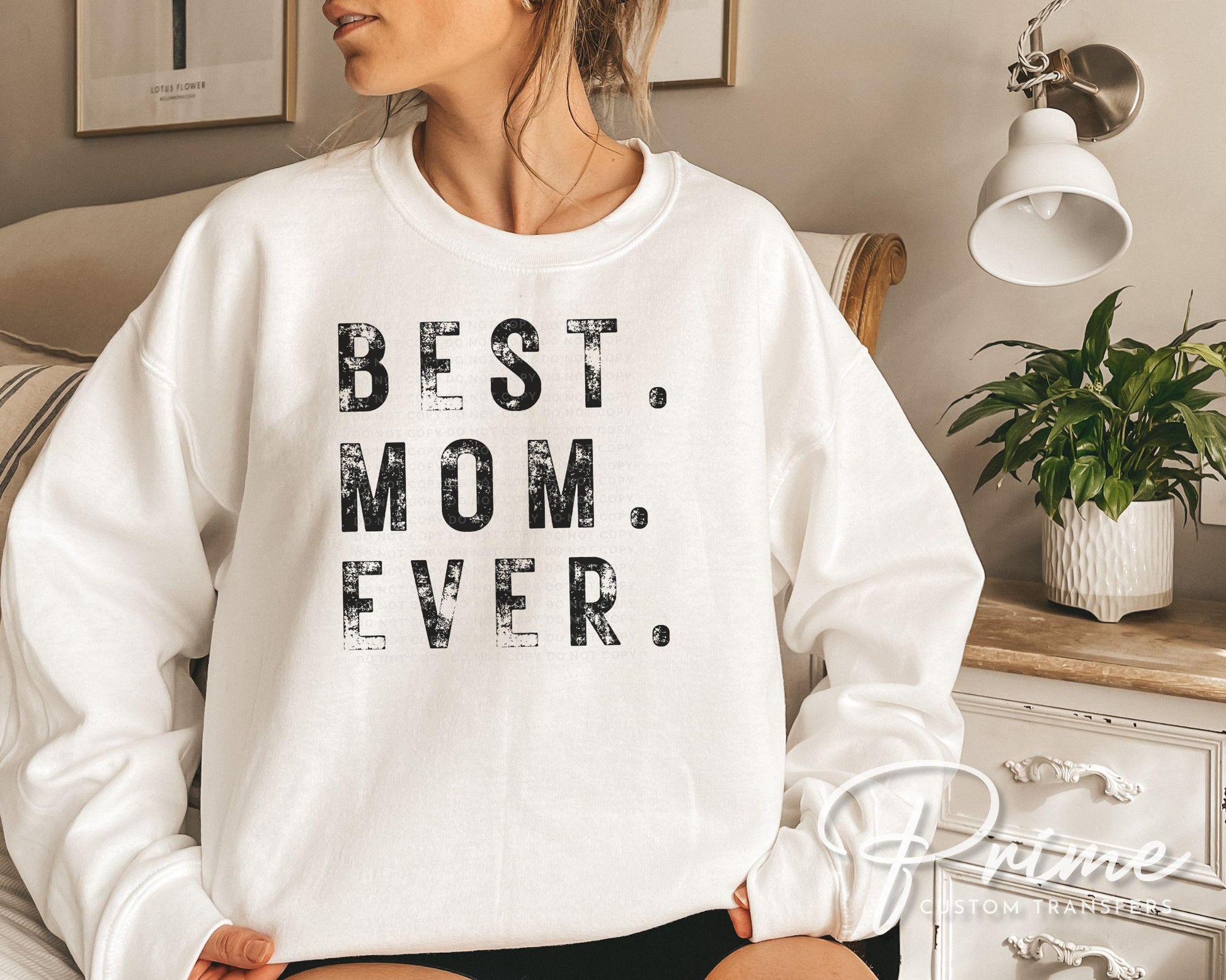 Best Mom Ever DTF Transfer, Ready to Press, T-shirt Transfer, Heat Transfer, Direct to Film, Spring, Mother's Day Gift, Mama, Distressed