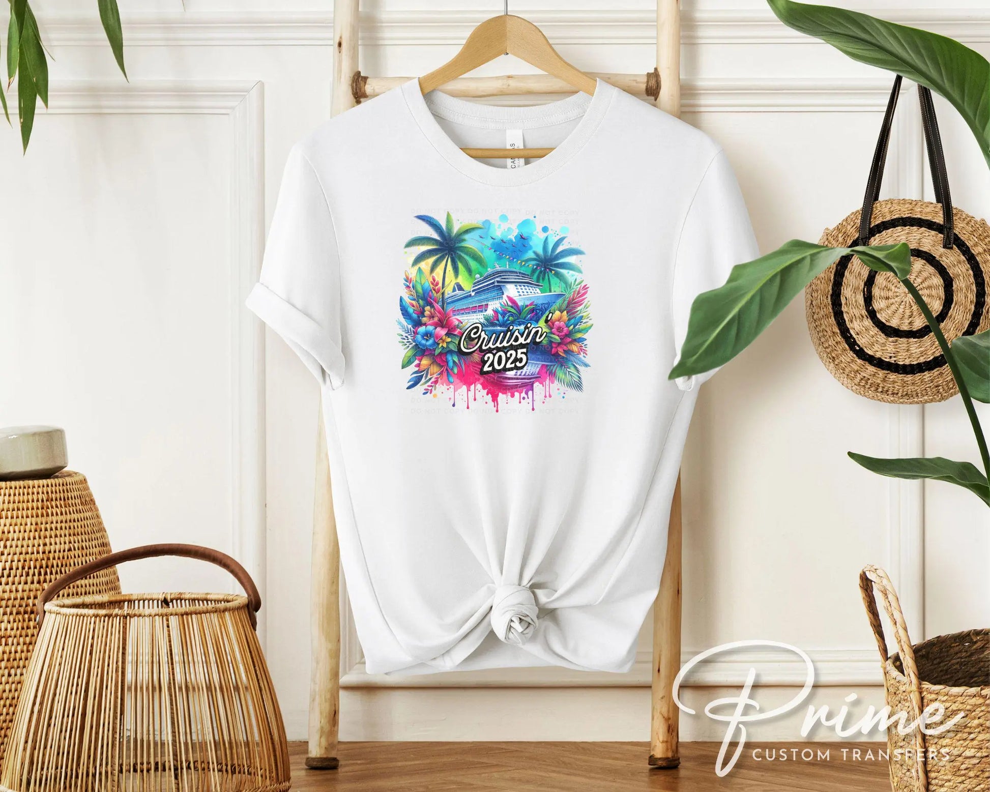 Cruisin' 2025 DTF Transfer, Ready to Press, T-shirt Transfer, Heat Transfer, Direct to Film, Trip, Vacation, Matching Family, Cruise Ship
