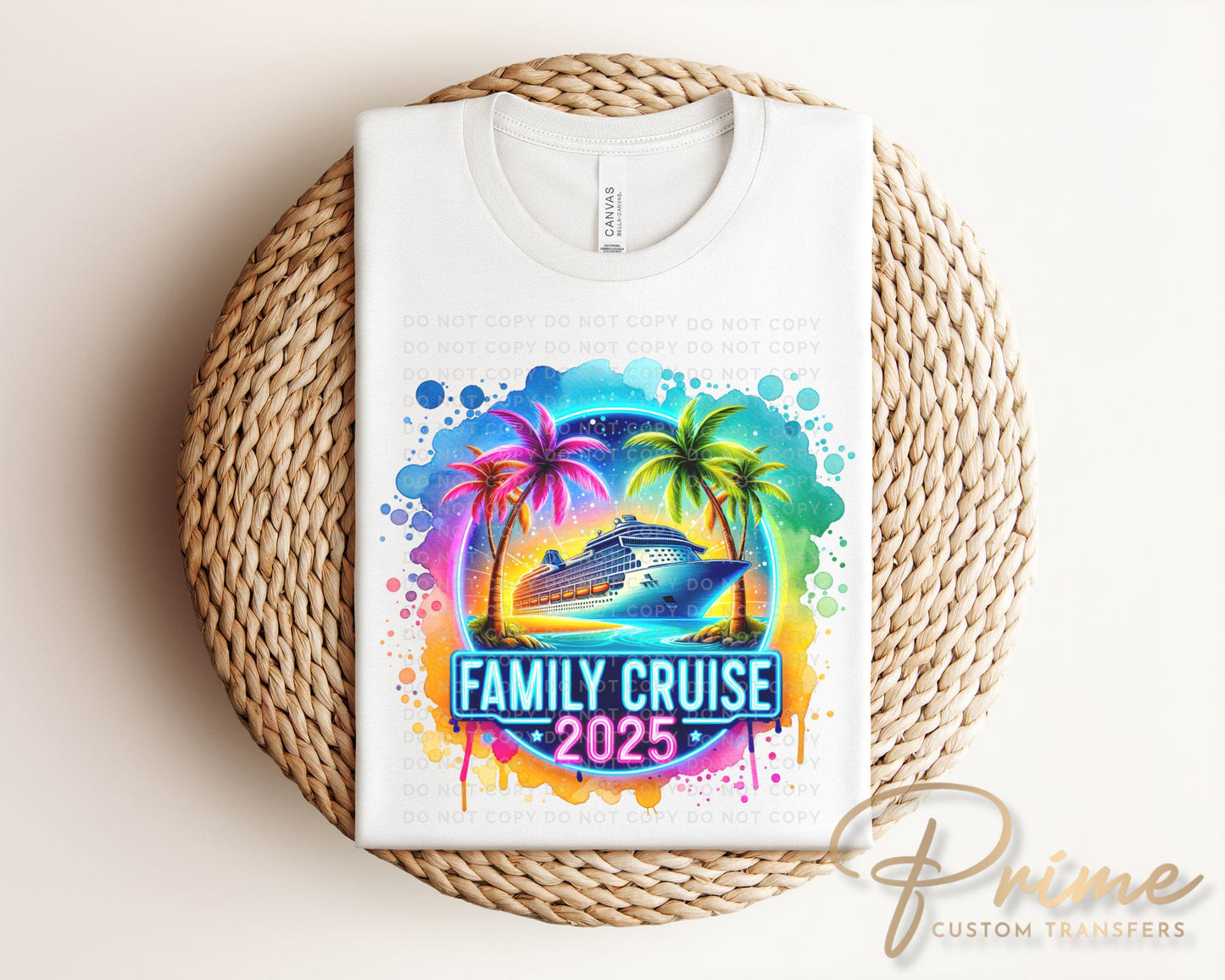 Family Cruise DTF Transfer, Ready to Press, T-shirt Transfer, Heat Transfer, Direct to Film, Trip, Vacation, Matching, Fun Memories, 2025