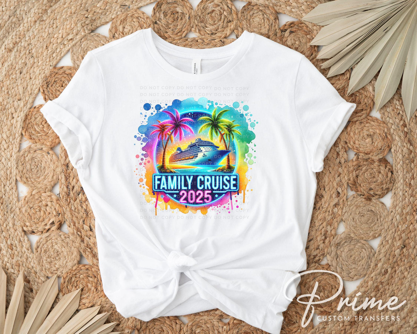 Family Cruise DTF Transfer, Ready to Press, T-shirt Transfer, Heat Transfer, Direct to Film, Trip, Vacation, Matching, Fun Memories, 2025